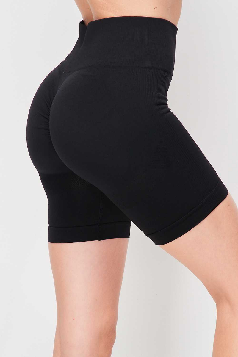 Seamless Biker shorts - Black - Ladies